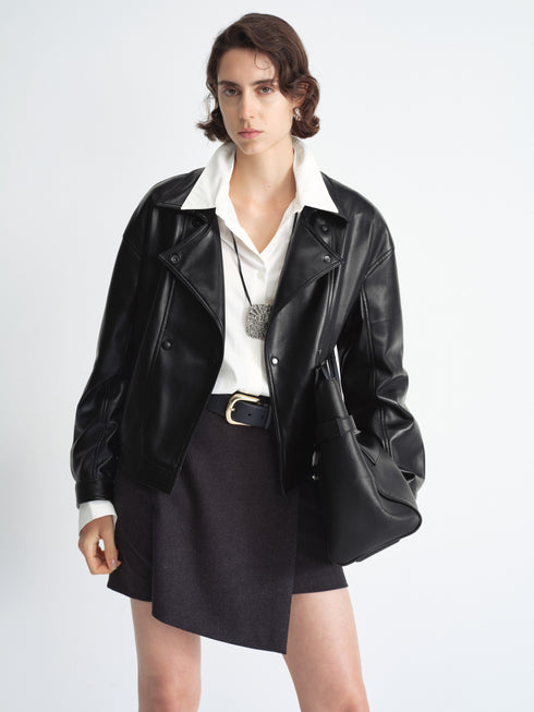 Asym Wrap Mini Skirt